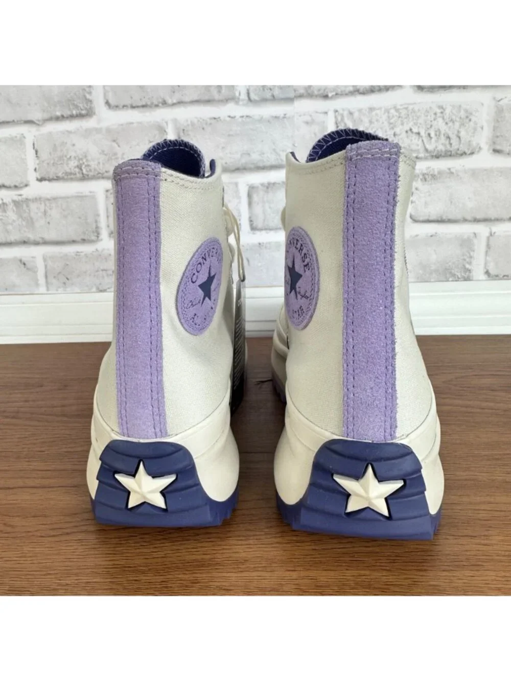 ⭐Converse Run Star Hike Hi Platform 5.5 Men's Shoes Sneaker Beige Purple A16188C